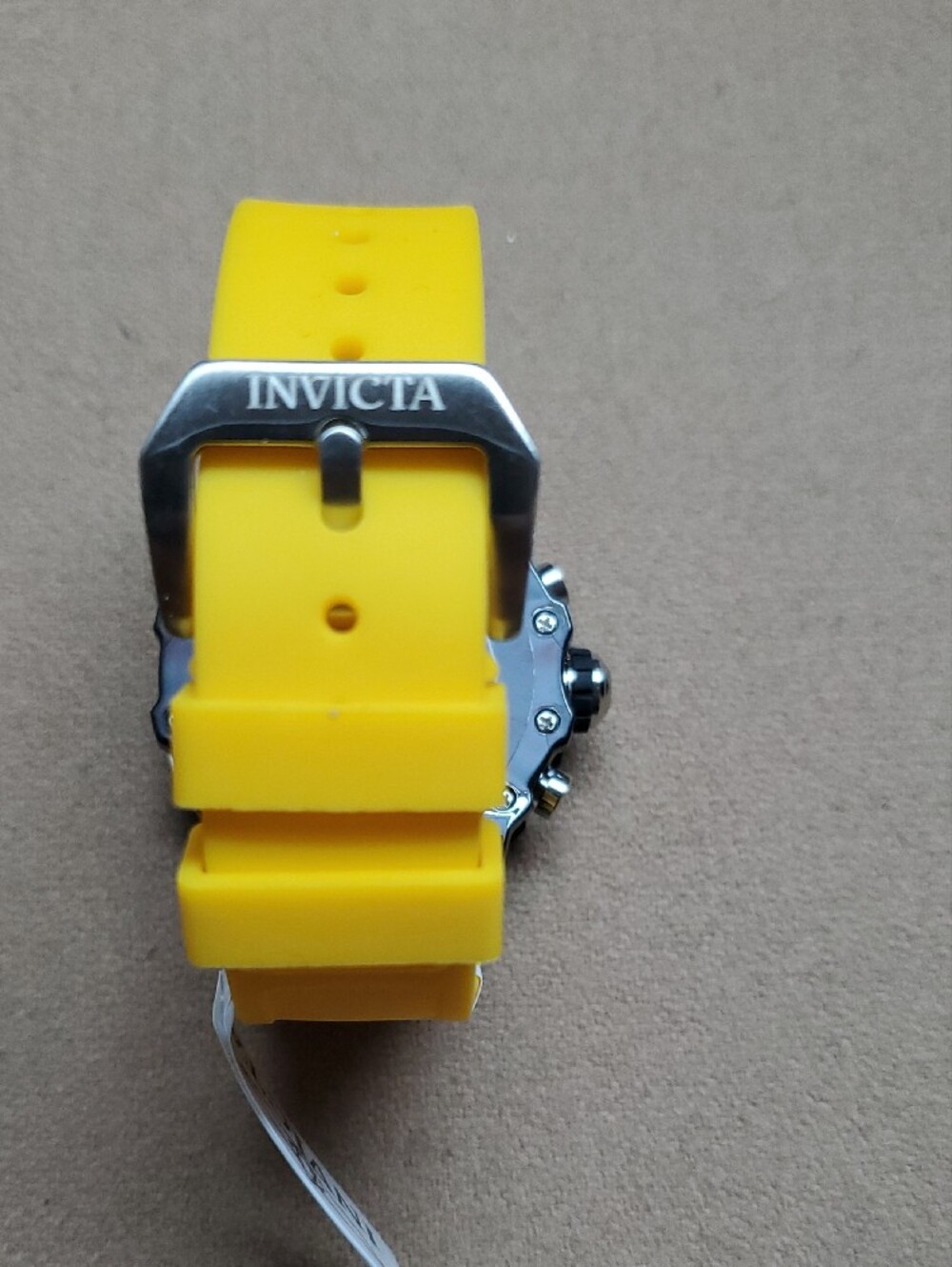 Invicta Yellow and Black Chronograph Watch with Multi-Subdial Dial - Picture 4 of 5